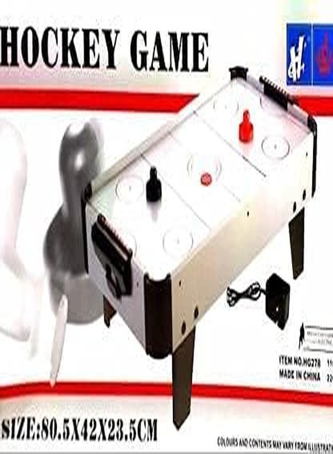 EXOMOON لعبة هوكي الهواء الخشبية الداخلية من إكسومون، لعبة طاولة للأطفال، حجم كبير 80 × 42 × 23.5 سم، متعددة الألوان - Image 5